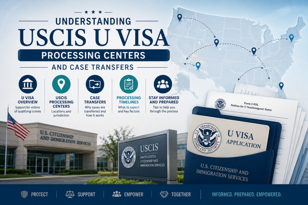 Understanding USCIS U Visa Processing Centers and Case Transfers